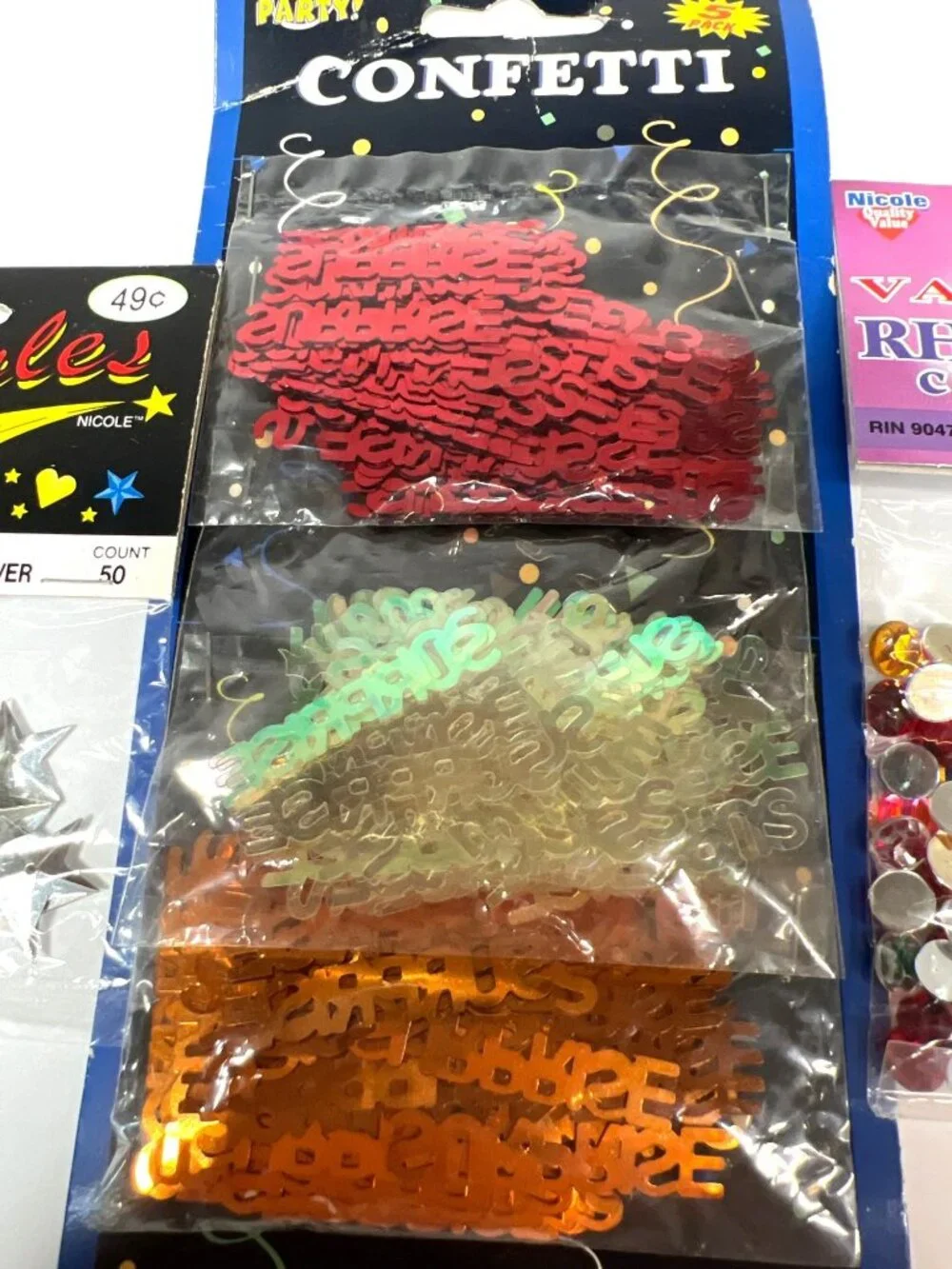 Assorted Craft Supplies: Table Scatter Party Confetti Perfect For DIY Projects